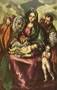 GRECO, El holy family oil